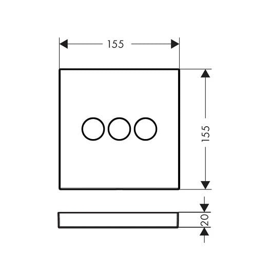 Переключатель потоков для душа hansgrohe Select 15764990 полированное золото