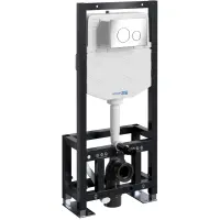 Инсталляция для унитаза WasserKRAFT Dill 61 61TLT.010.ME.CH02 с кнопкой смыва, хром