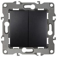 Переключатель двухклавишный без рамки Эра Эра 12 12-1004-05