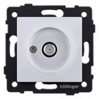 ТВ-розетка и SAT-розетка оконечная без рамки Kollinger  REA-020WH