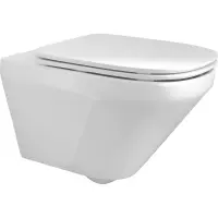 Унитаз подвесной Jacob Delafon Modern Life E77725-0 + E77168-0 безободковый, с сиденьем микролифт, белый