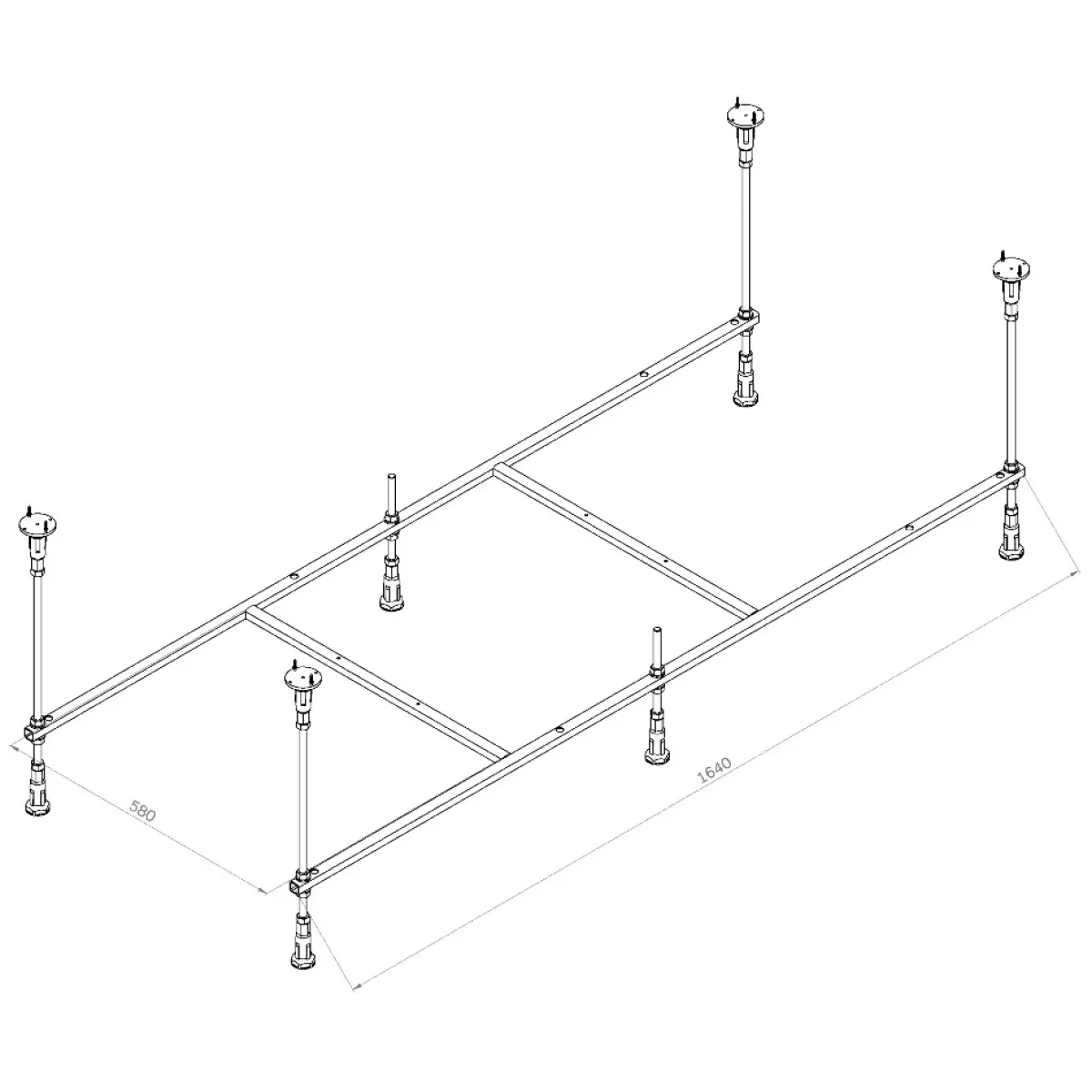 Каркас для ванны 170x70 Am.Pm X-Joy W94A-170-070W-R