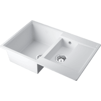 Кухонная мойка Omoikiri Daisen 78-2T 4993530 белая матовая