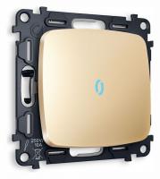 Выключатель одноклавишный с подсветкой без рамки Ambrella Volt Quant MO602020