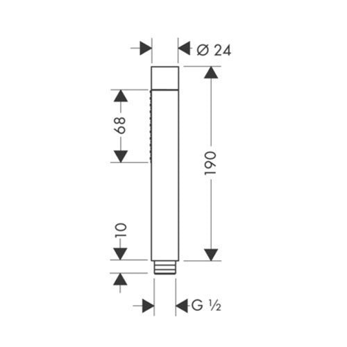 Лейка для душа AXOR Starck shower collection 28532000
