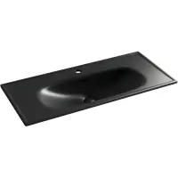 Раковина Ceramica Nova Sabo CN13003MB 100,5x46 см, накладная, черный матовый