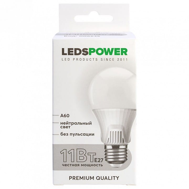 Лампа светодиодная LEDS POWER C37 E14 6Вт 4000K 006673