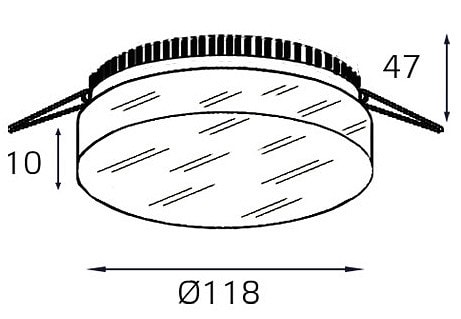 Встраиваемый светильник Italline IT06-6010 IT06-6010 white 3000K