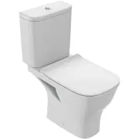 Унитаз-компакт Jacob Delafon Struktura UJAJ102-WTE + ETAG212-WTE + E20606-WTE безободковый, с сиденьем микролифт, белый