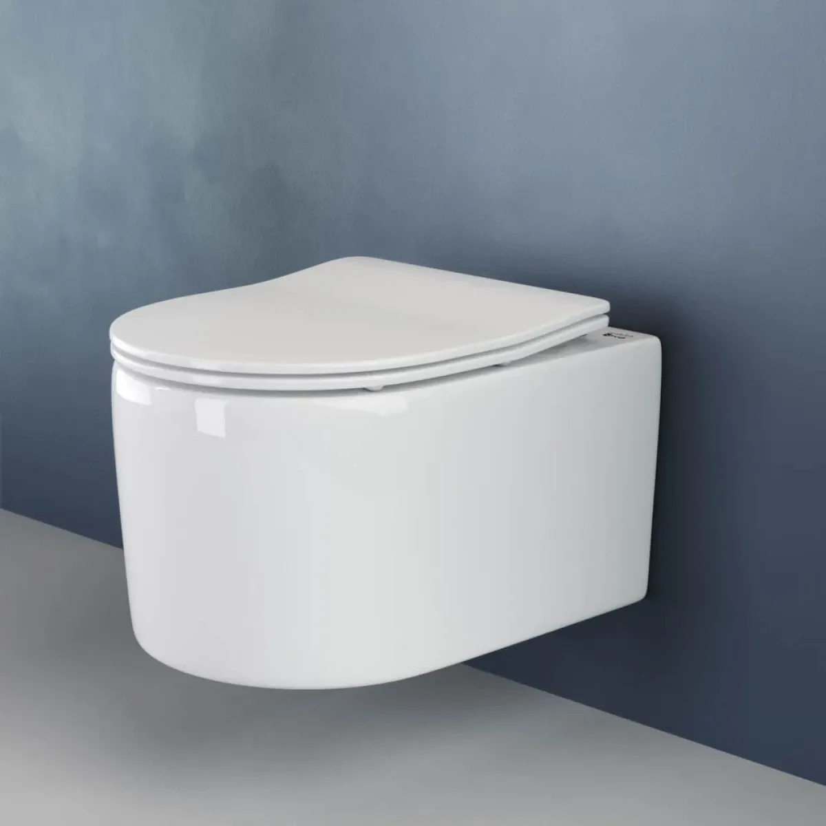 Унитаз подвесной Ceramica Nova Moments CN3003 безободковый, с сиденьем микролифт, белый