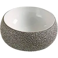 Раковина-чаша CeramaLux 78217 41x41 см, накладная, белый/серый