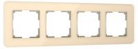 Рамка на 4 поста Werkel Elite (айвори стекло) W0042443