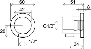 Держатель для душа Ravak X07P004