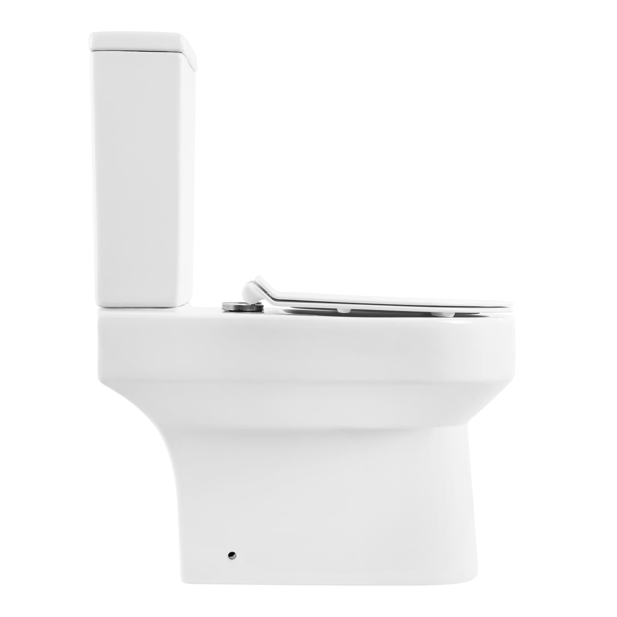 Унитаз-компакт безободковый BelBagno NORMA BB339CPR с сиденьем BB2111SC