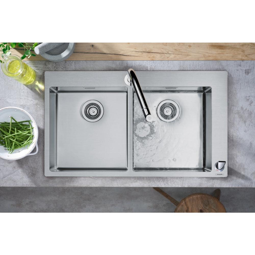 Кухонная комбинация hansgrohe 370/370 C71-F765-10 43203800 сталь