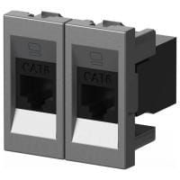 Розетка двойная Ethernet RJ-45 без рамки Elbi Eleсtriс Moda Vox 611-041032-248
