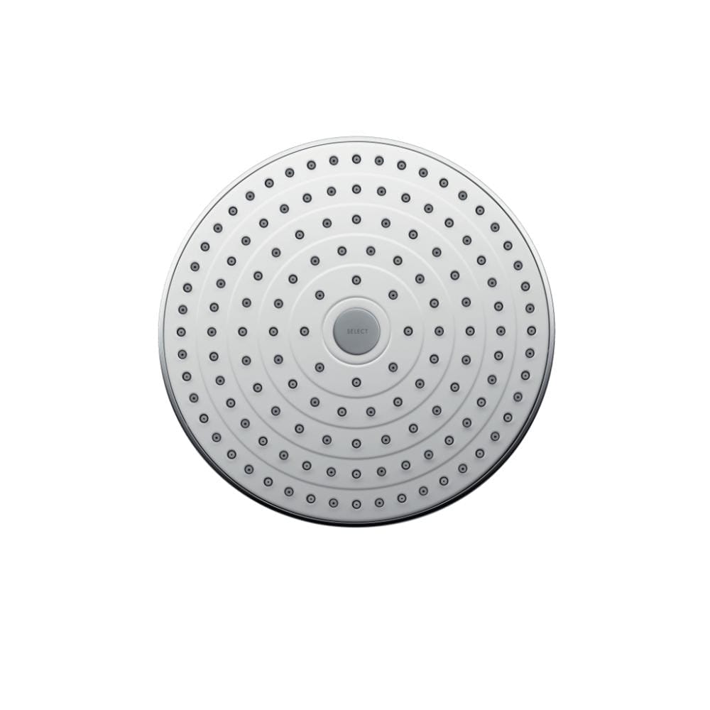 Верхний душ hansgrohe Raindance Select ES 26470400 24х24 см 2 режима струи с держателем хром/белый