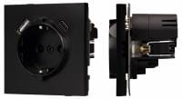 Розетка 2хUSB type A и C без рамки Arlight SCT-TENDO 054087