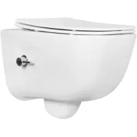 Унитаз подвесной Aquatek Дива AQ2012B-00 безободковый, с функцией биде, с сиденьем микролифт, белый