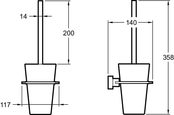 Ершик для унитаза Jacob Delafon EO E77871-CP