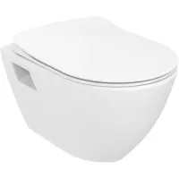 Унитаз подвесной Creavit Terra TP329-00CB00E-0000 безободковый, с функцией биде, белый