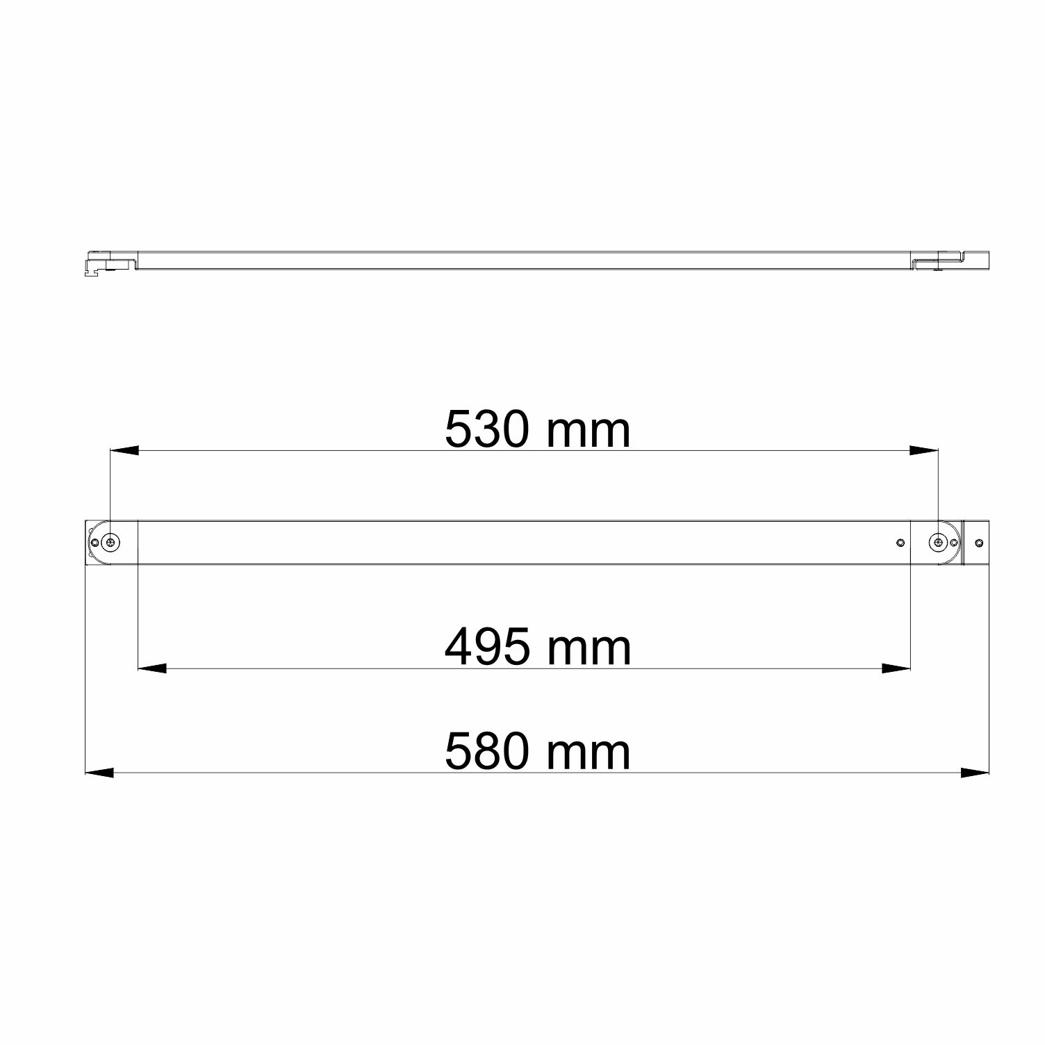 D469 Фиксатор для стеклянной шторки 61S-BS
