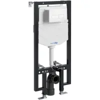 Инсталляция для унитаза WasserKRAFT Vils 56 56TLT.010.ME.WM03 с кнопкой смыва, белый матовый