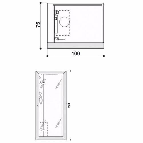 Душевая кабина Jacuzzi Frame 9448-262A