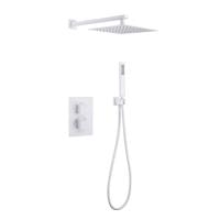 Душевой комплект Abber Daheim AF8251W с термостатом белый матовый