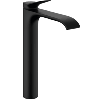 Смеситель для раковины hansgrohe Vivenis 75040670 со сливным гарнитуром матовый черный