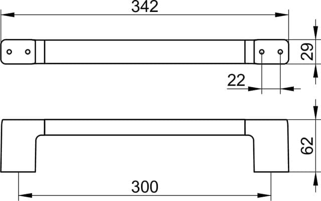 Поручень Keuco Moll 12707250000 шлифованная латунь