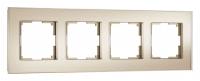 Рамка на 4 поста Werkel Senso (шампань стекло soft-touch) W0043111