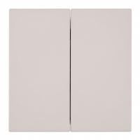 Переключатель двухклавишный без рамки Stekker Мия 50478