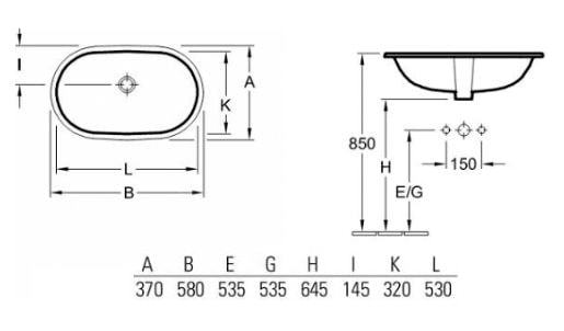 Раковина Villeroy&Boch O'novo 41625001