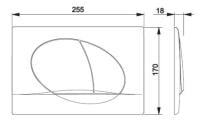 Клавиша смыва для инсталляции Roca Active 42B 8901140B2 хром матовая