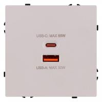 Розетка 2хUSB type A и C без рамки Kollinger Eclipse EC-024CM