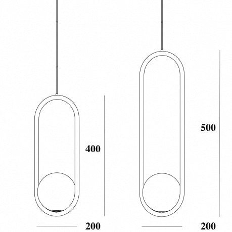 Подвесной светильник Imperiumloft Matthew Mccormick Hoop Silver Mila Pendant HOOP-B01
