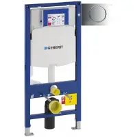 Инсталляция для унитаза Geberit Duofix Sigma 10 111.300.00.5 + 111.815.00.1 + 115.758.KH.5 с кнопкой смыва, хром/матовый хром/хром