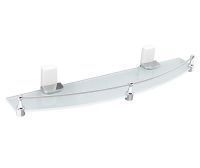 Лайне (Leine) K-5044W (ранее К-5024WHITE) Полка стеклянная с бортиком