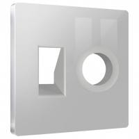 Накладка для ТВ-розетки и RJ-11 или RJ-45 Ambrella Volt ALFA AP4125