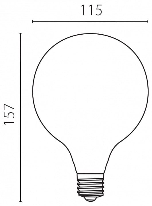 Лампа светодиодная Lightstar FILAMENT E27 10Вт 3000K 933202
