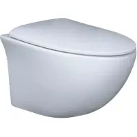 Унитаз подвесной GID Tr2193 безободковый, с сиденьем микролифт, белый