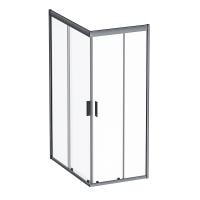 Душевой уголок AM.PM Gem W90G-404-120280-BT стекло прозрачное профиль черный матовый