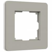 Рамка на 1 пост Werkel Split (дымчатый/белый soft-touch) W0013067