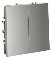 Выключатель двухклавишный без рамки Voltum S70 VLS020105