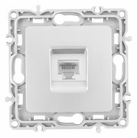 Розетка телефонная RJ-11 без рамки Arte Milano am-217 217.51-1.silver