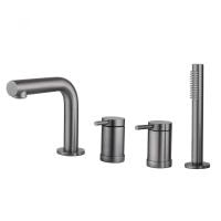 Смеситель на борт ванны Abber Emotion AF8813NG никель