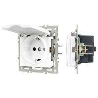 Розетка влагозащищенная с заземлением и со шторкой, без рамки с крышкой Arlight SCT 043745