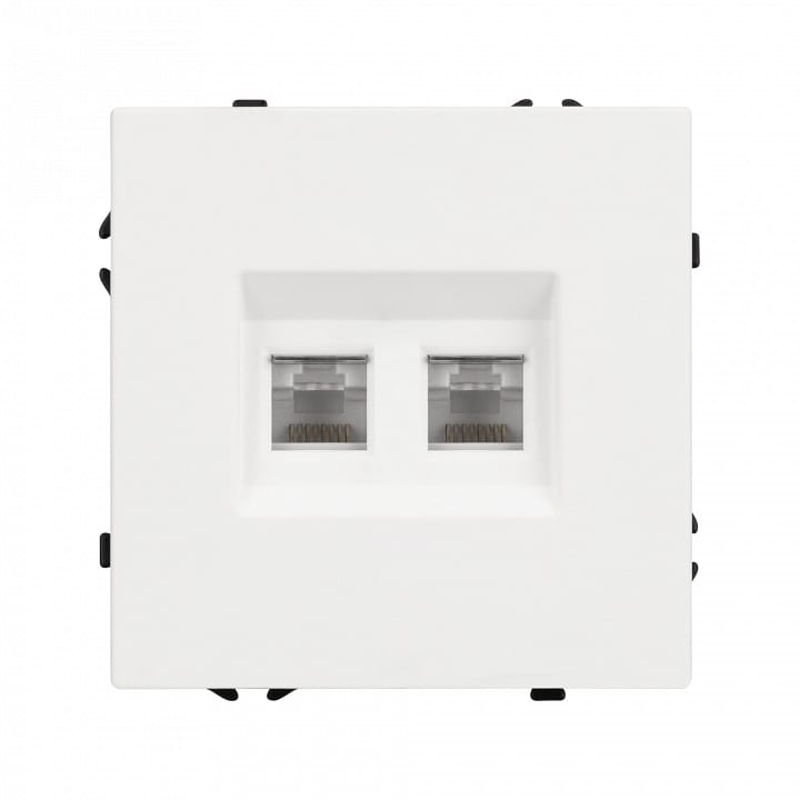 Розетка двойная Ethernet RJ-45 без рамки Arlight NOBE 054312(1)