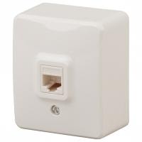 Розетка телефонная RJ-11 Эра Эра Эксперт 11-3202-02